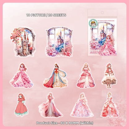 Gift To Love | Princess Arrival Deco Sticker | Pcs : 20 Pcs | Code : MHDGZJD001