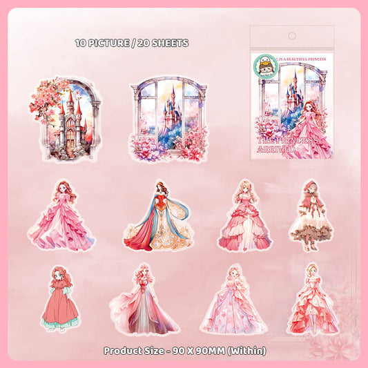 Gift To Love | Princess Arrival Deco Sticker | Pcs : 20 Pcs | Code : MHDGZJD001