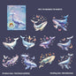 Gift To Love | Whale Falling Star Series Deco Sticker | Pcs : 10 Pc | Code : MHDJLXC001