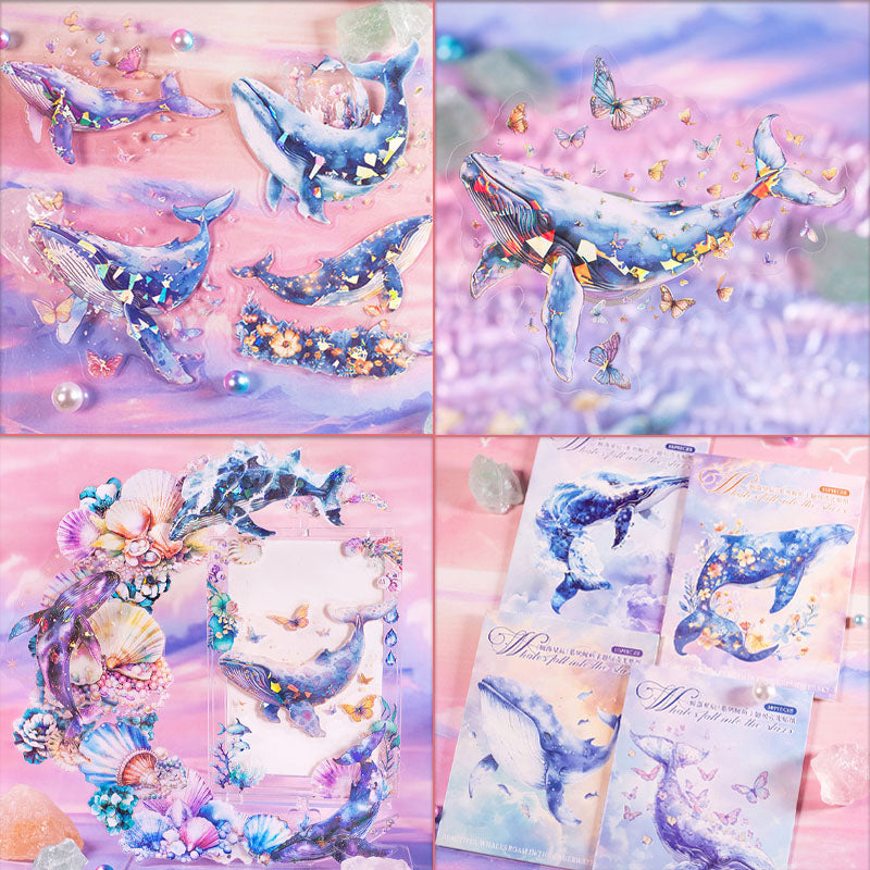 Gift To Love | Whale Falling Star Series Deco Sticker | Pcs : 10 Pcs | Code : MHDJLXC004