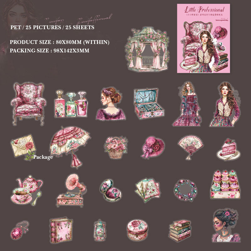 Gift To Love | Little Professional Deco Sticker | Pcs : 25 Pc | Code : MHDXXZY004