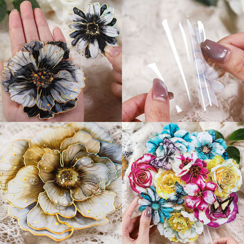Gift To Love | Handbook Deco Flower Sticker | Pcs : 10 Pc | Code : MHDYDHK002