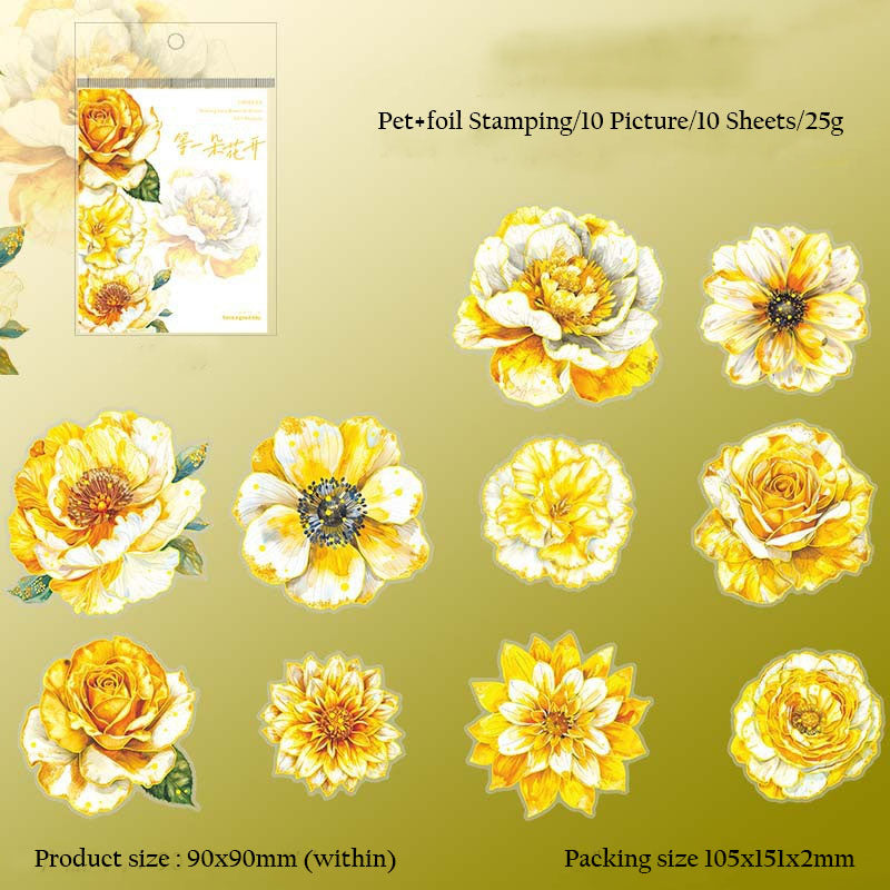 Gift To Love | Handbook Deco Flower Sticker | Pcs : 10 Pc | Code : MHDYDHK003