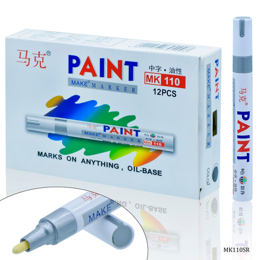 Gift To Love | Acrylic Painter Marker | Color : Silver | Code : MK110SR