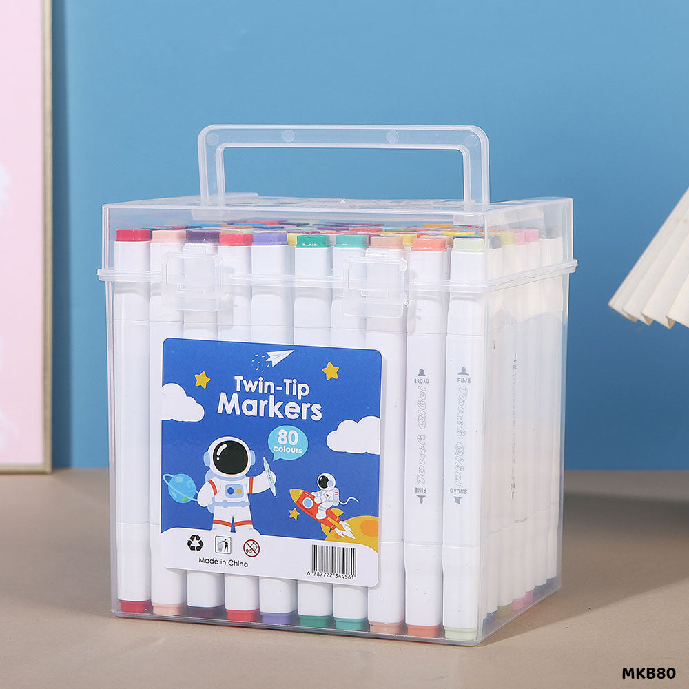 Gift To Love | Touch Marker | Pcs : 80 Colors Box | Code : MKB80