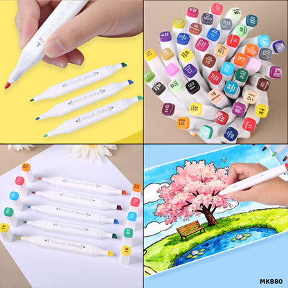Gift To Love | Touch Marker | Pcs : 80 Colors Box | Code : MKB80