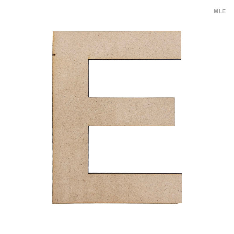 Gift To Love | Letter E Mdf Cutout | Size : 6 Inch | Code : MLE