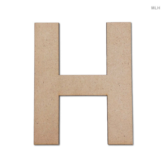 Gift To Love | Letter H Mdf Cutout | Size : 6 Inch | Code : MLH