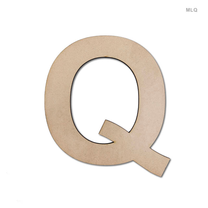 Gift To Love | Mdf Letter Q | Size : 6 Inch | Code : MLQ