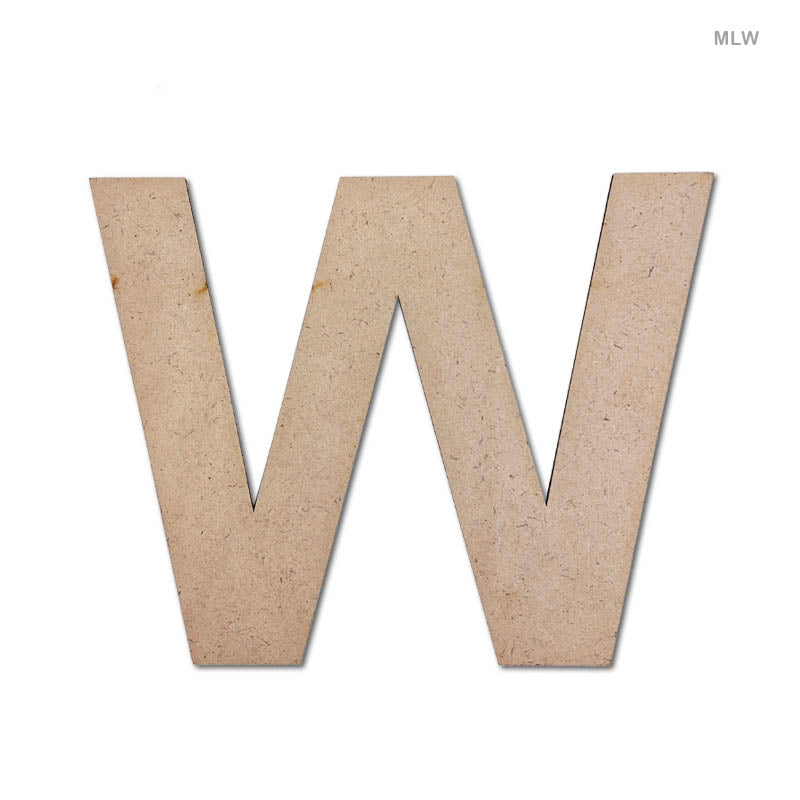 Gift To Love | Letter W Mdf Cutout | Size : 6 Inch | Code : MLW