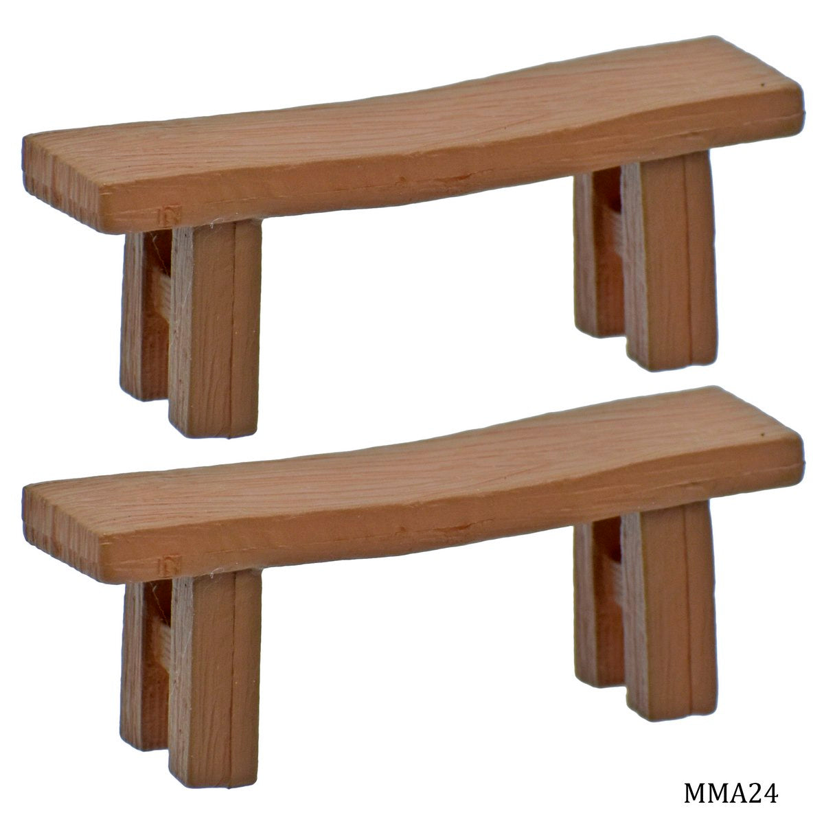 Gift To Love | Miniature Model Bench | Color : Brown | Pcs : 2 Pcs | Code : MMA24