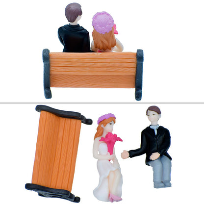 Gift To Love | Miniature Model Couple With Chair Set | Code : MMA34