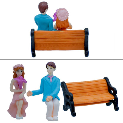 Gift To Love | Miniature Model Couple With Chair Set | Code : MMA35