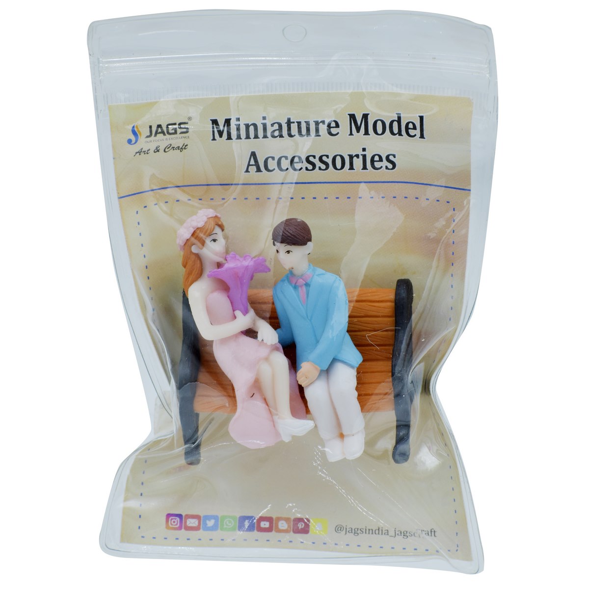 Gift To Love | Miniature Model Couple With Chair Set | Code : MMA35