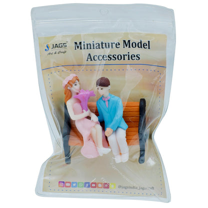 Gift To Love | Miniature Model Couple With Chair Set | Code : MMA35
