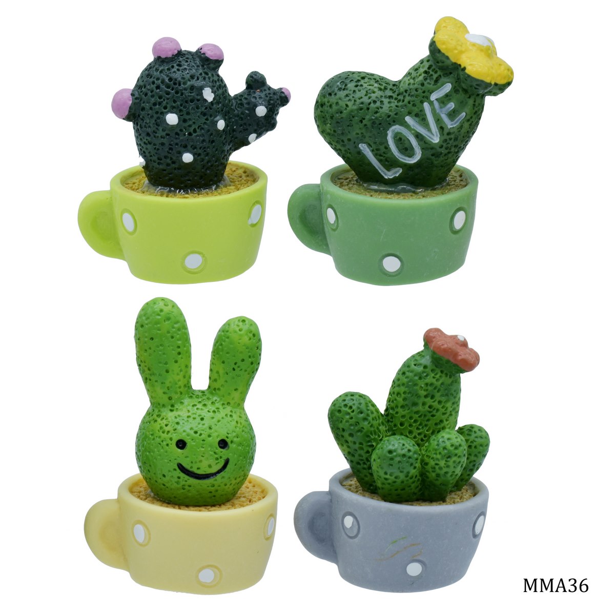 Gift To Love | Miniature Model Cactus Set | Pcs : 4 Pcs | Code : MMA36