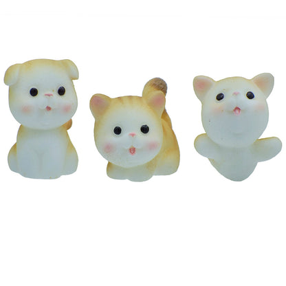 Gift To Love | Miniature Model Cat | Color : Brown | Pcs : 3 Pcs | Code : MMA63