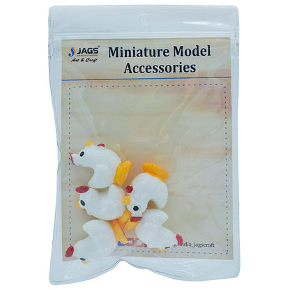 Gift To Love | Miniature Model Chicken | Pcs : 5 Pcs | Code : MMA76
