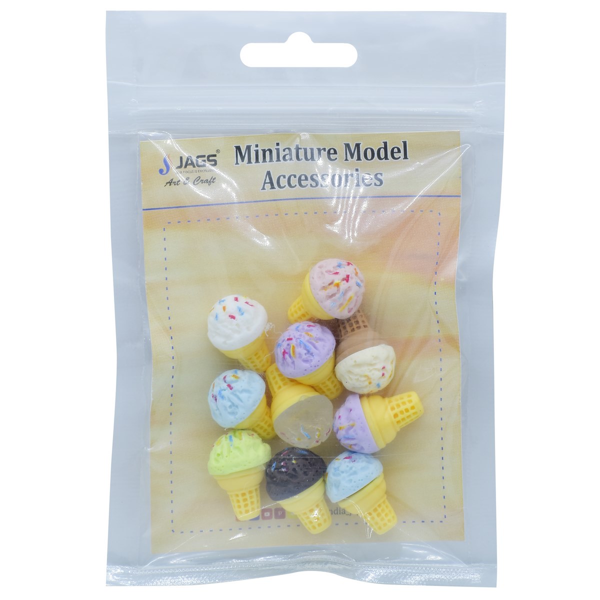 Gift To Love | Miniature Model Ice Cream Cone | Pcs : 10 Pcs | Code : MMA95