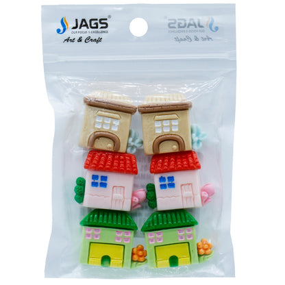 Gift To Love | Miniature Model House | Color : Mix Colour | Pcs : 6 Pcs | Code : MMAN-01