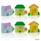 Gift To Love | Miniature Model Transparent House | Color : Mix Colour | Pcs : 6 Pcs | Code : MMAN-03