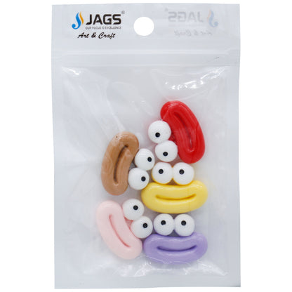 Gift To Love | Miniature Model Mouth Eyes | Color : Mix Colour | Pcs : 5 Pcs | Code : MMAN-04