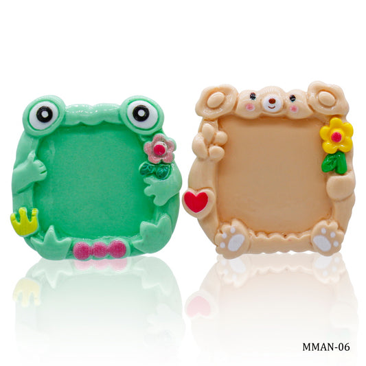 Gift To Love | Miniature Model Mirror Frame | Color : Mix Colour | Pcs : 2 Pcs | Code : MMAN-06