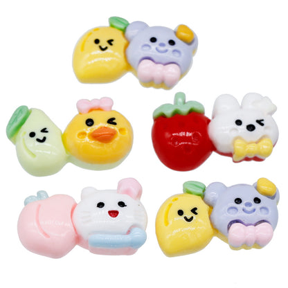Gift To Love | Miniature Model Cartoon Fruit | Color : Mix Colour | Pcs : 5 Pcs | Code : MMAN-08