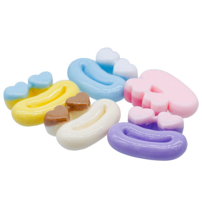 Gift To Love | Miniature Model Mouth Eye Heart | Color : Mix Colour | Pcs : 5 Pcs | Code : MMAN-17