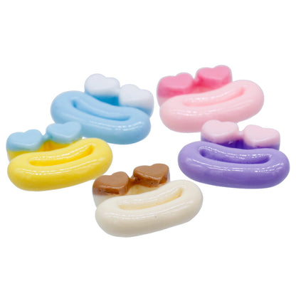 Gift To Love | Miniature Model Mouth Eye Heart | Color : Mix Colour | Pcs : 5 Pcs | Code : MMAN-17