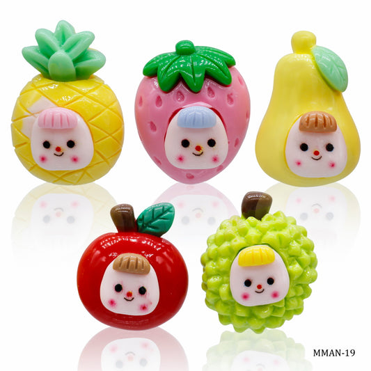 Gift To Love | Miniature Model Fruit | Color : Mix Colour | Pcs : 5 Pcs | Code : MMAN-19