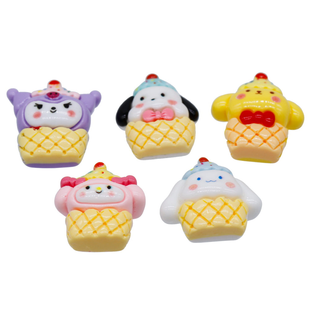 Gift To Love | Miniature Model Cup Cake Cartoon | Color : Mix Colour | Pcs : 5 Pcs | Code : MMAN-21