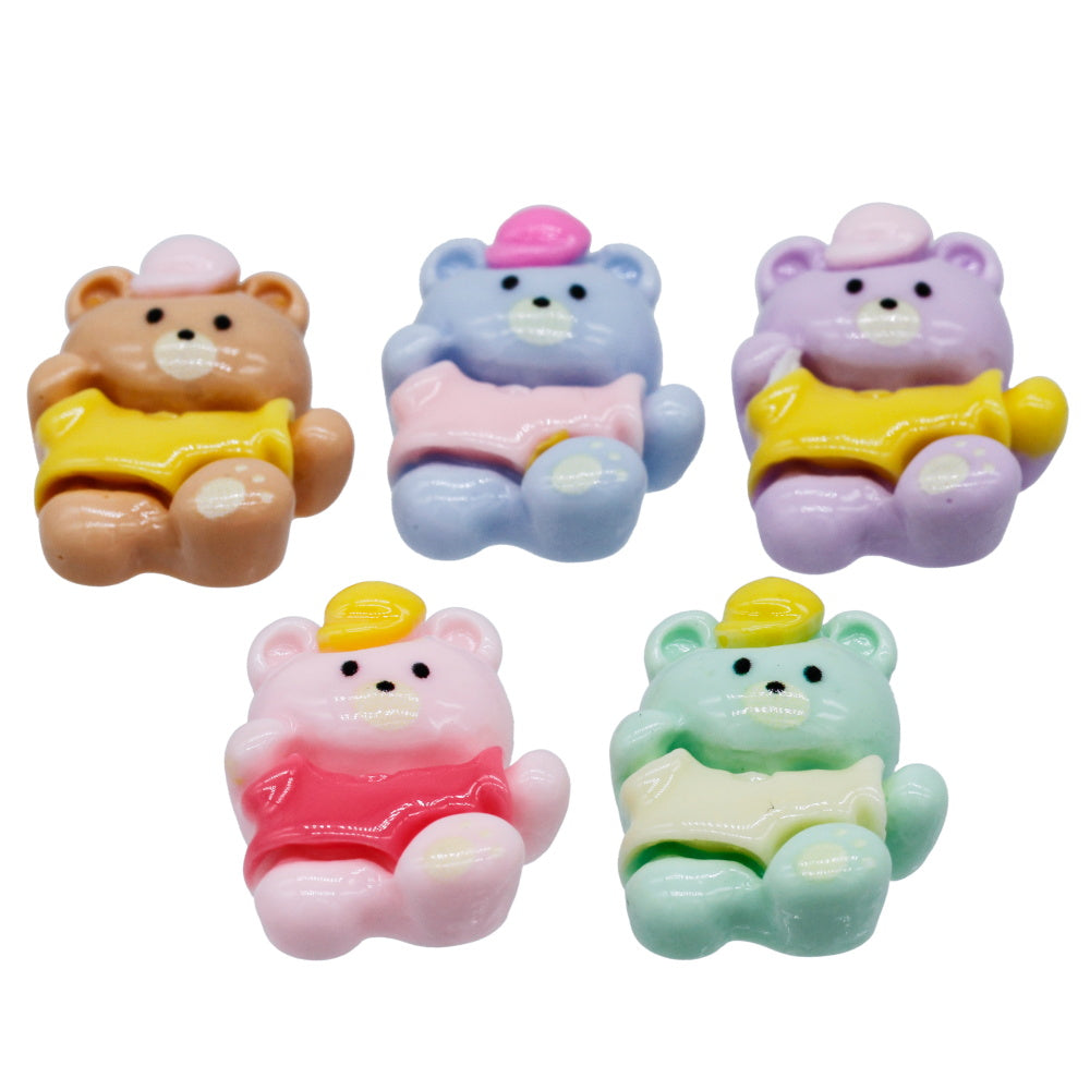 Gift To Love | Miniature Model Cartoon Teddy | Color : Mix Colour | Pcs : 5 Pcs | Code : MMAN-24