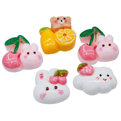 Gift To Love | Miniature Model Fruit & Flower | Color : Mix Colour | Pcs : 5 Pcs | Code : MMAN-29