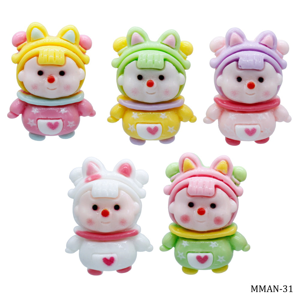 Gift To Love | Miniature Model Girls | Color : Mix Colour | Pcs : 5 Pcs | Code : MMAN-31
