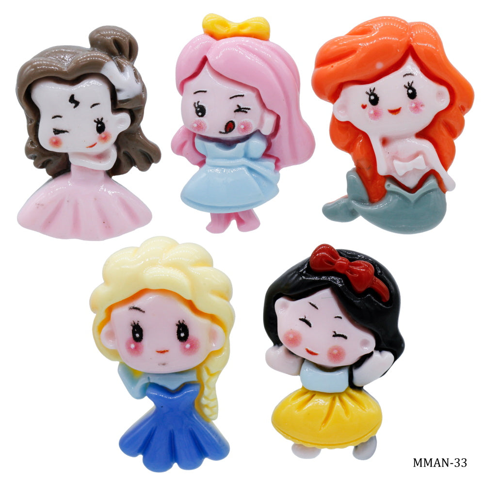 Gift To Love | Miniature Model Mermaid Girl | Color : Mix Colour | Pcs : 5 Pcs | Code : MMAN-33