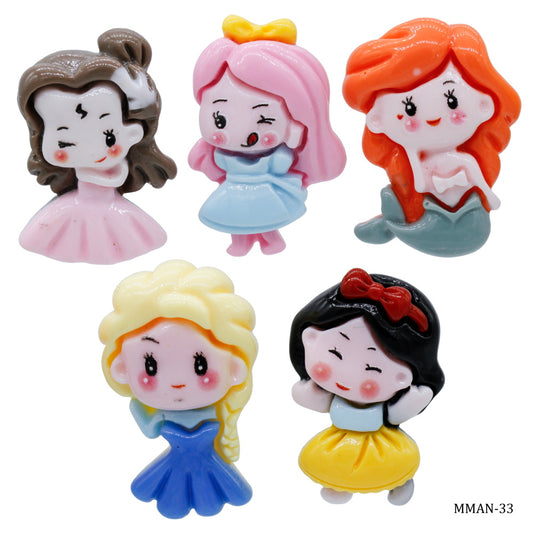Gift To Love | Miniature Model Mermaid Girl | Color : Mix Colour | Pcs : 5 Pcs | Code : MMAN-33