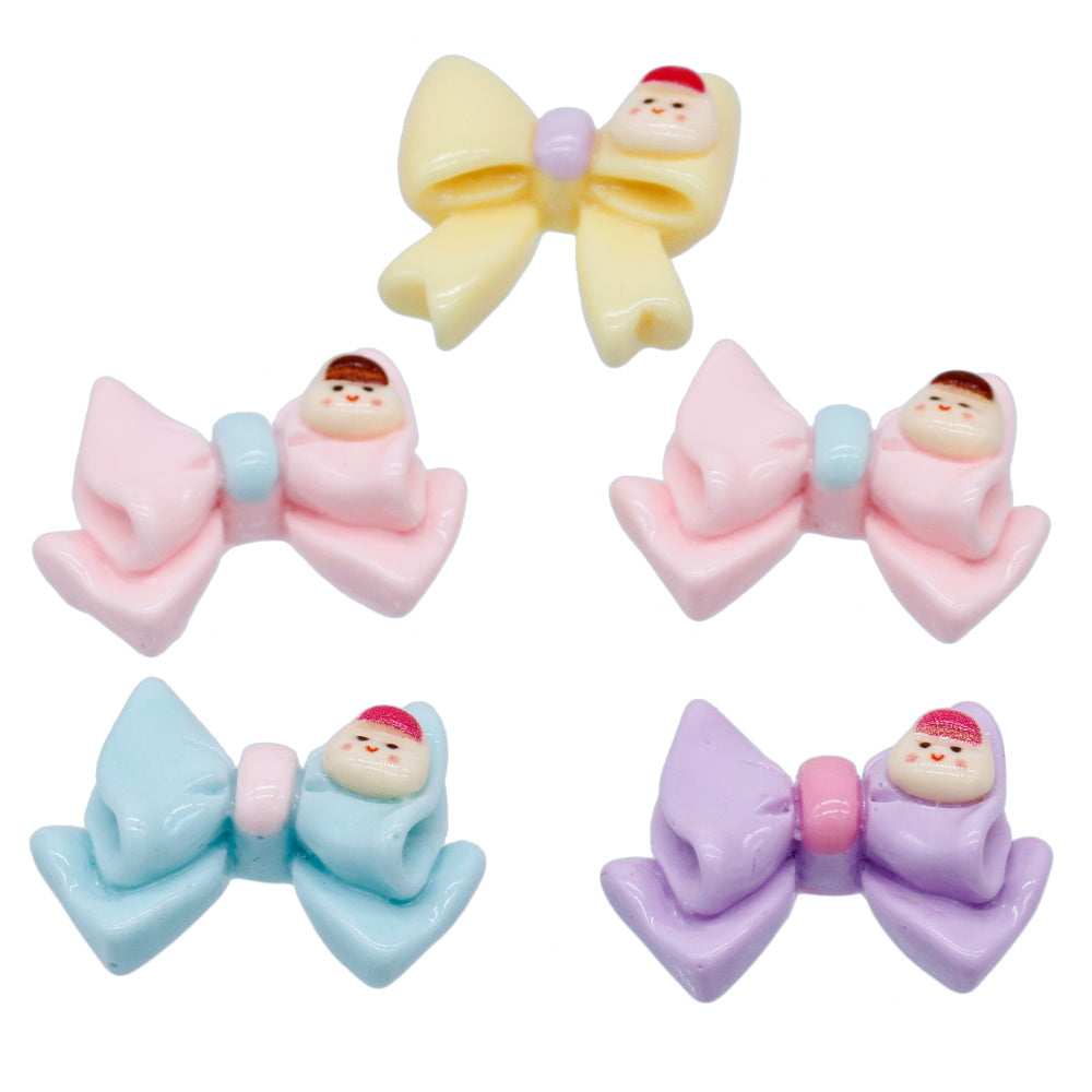Gift To Love | Miniature Model Bow Tie Design | Color : Mix Colour | Pcs : 5 Pcs | Code : MMAN-34