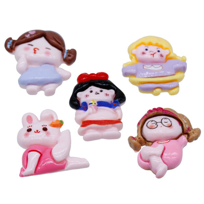 Gift To Love | Miniature Model Cartoon Girls | Color : Mix Colour | Pcs : 5 Pcs | Code : MMAN-38