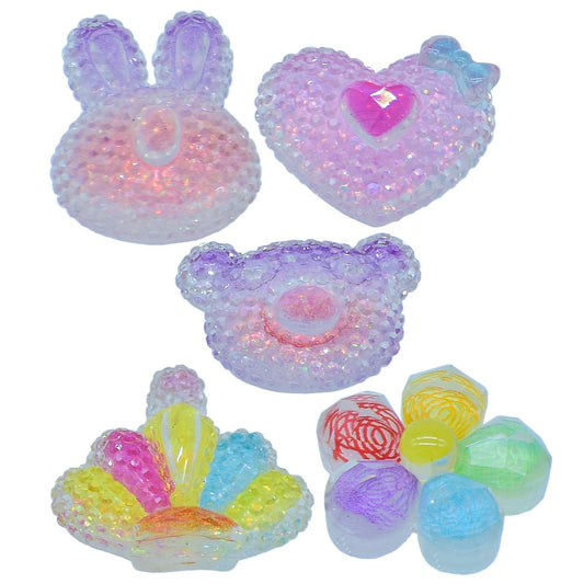 Gift To Love | Miniature Crystal Micky Mouse | Color : Mix Colour | Pcs : 5 Pcs | Code : MMAN-55