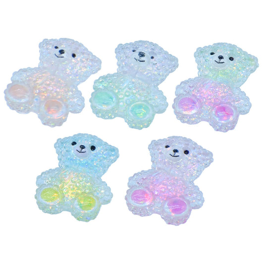 Gift To Love | Miniature Crystal Teddy | Color : Mix Colour | Pcs : 5 Pcs | Code : MMAN-58