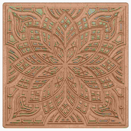 Gift To Love | Mdf Mandala Cutout | Size : 4 Mm X 12 X 12 Inch | Pcs : 4 Layer | Code : MMC400