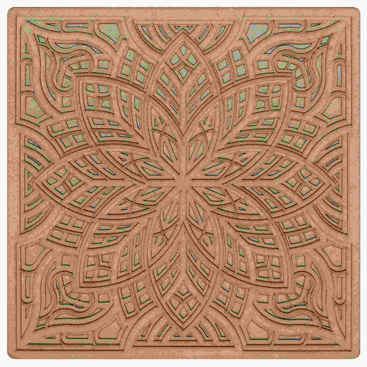 Gift To Love | Mdf Mandala Cutout | Size : 4 Mm X 12 X 12 Inch | Pcs : 4 Layer | Code : MMC400