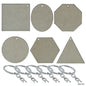 Gift To Love | Mdf Mandala Cutout Keychain | Size : 2.5 Inch | Pcs : Set Of 6 Pcs | Code : MMC401