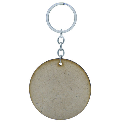 Gift To Love | Mdf Mandala Cutout Keychain | Size : 2.5 Inch | Pcs : Set Of 6 Pcs | Code : MMC401