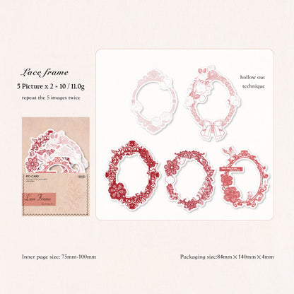 Gift To Love | Notebook Diy Material Deco Sticker | Pcs : 10 Pcs | Code : MMK06H170