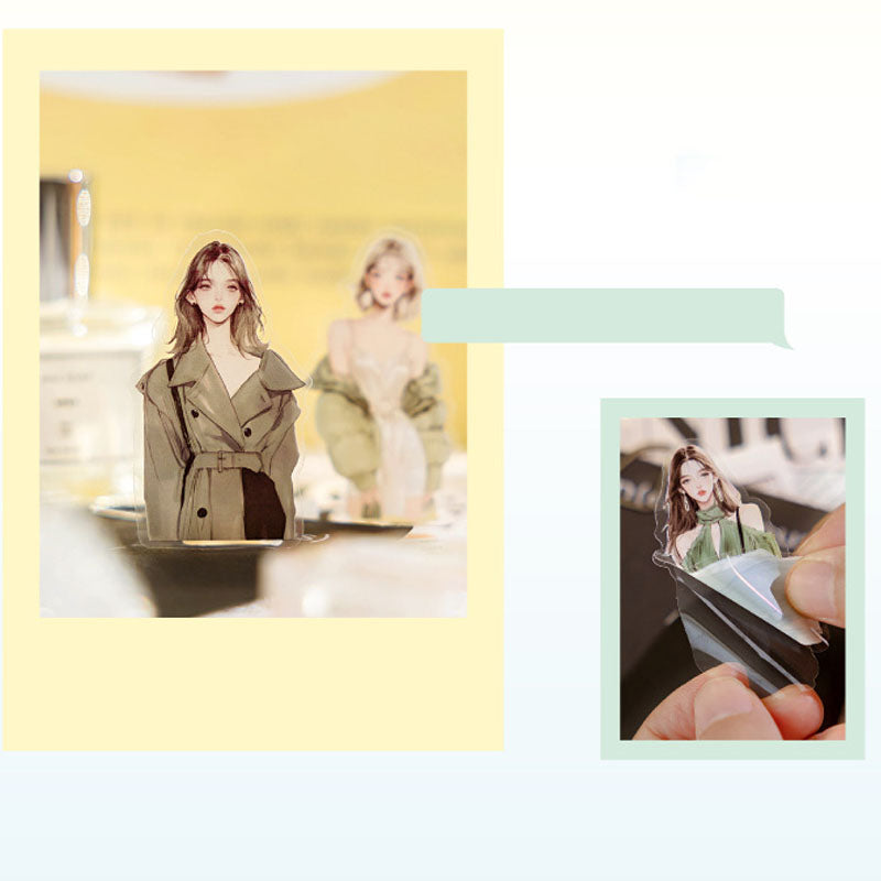 Gift To Love | Style Girl Journal Sticker | Pcs : 30 Pc | Code : MMK06H206