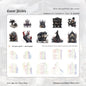 Gift To Love | Dark Whicher Series Deco Sticker | Pcs : 20 Pcs | Code : MMK06H241