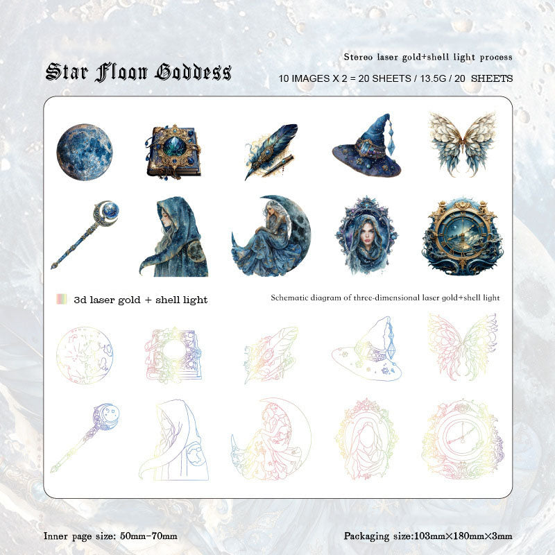 Gift To Love | Dark Whicher Series Deco Sticker | Pcs : 20 Pcs | Code : MMK06H244