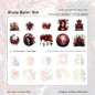 Gift To Love | Dark Whicher Series Deco Sticker | Pcs : 20 Pcs | Code : MMK06H248
